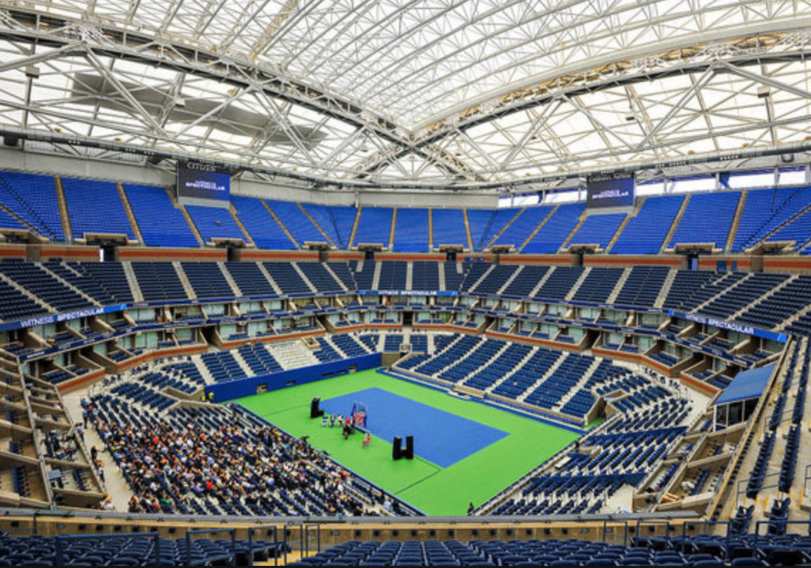 5 кортов названных в честь легенд тенниса